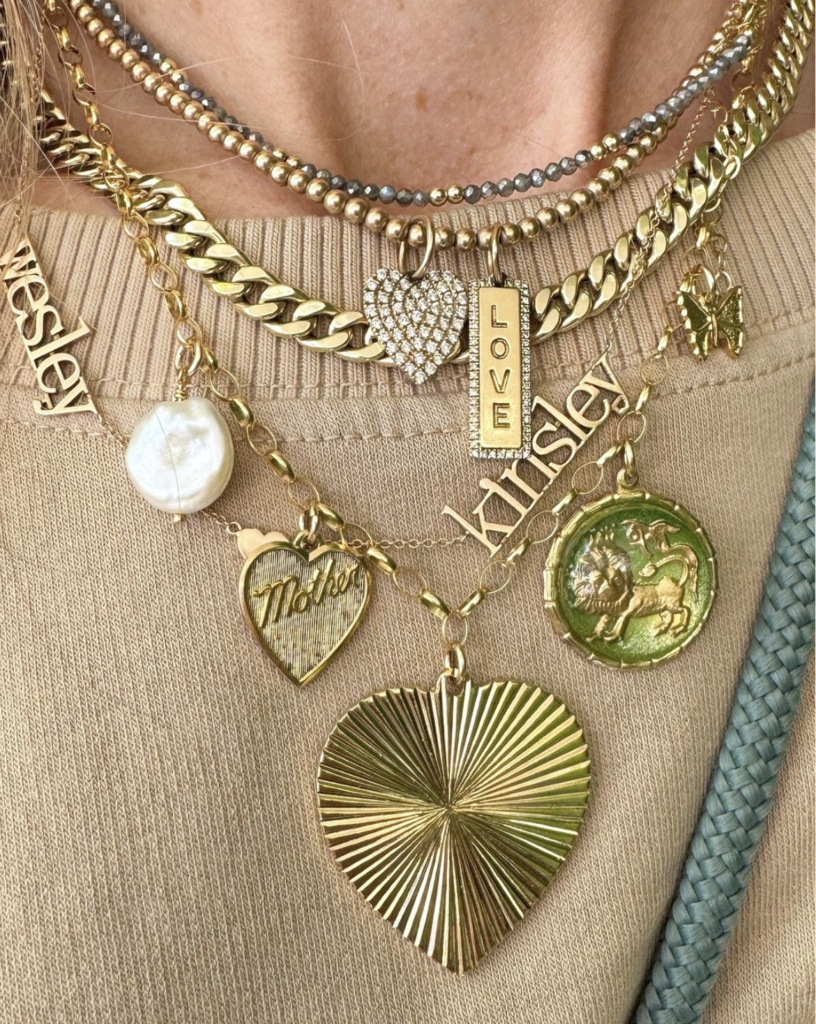 custom Zodiac Charm Necklace in Venice or Williamsburg